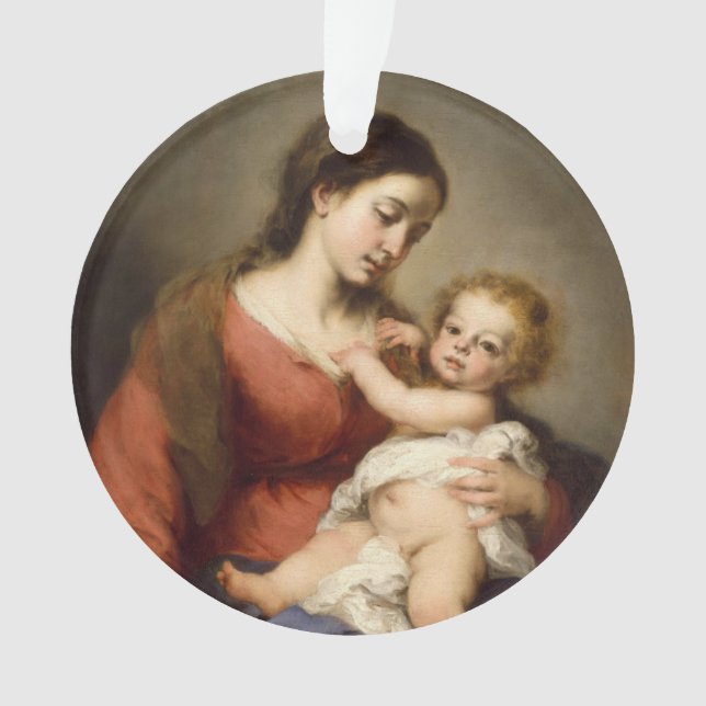 Adorno Virgen y niño (Anverso)