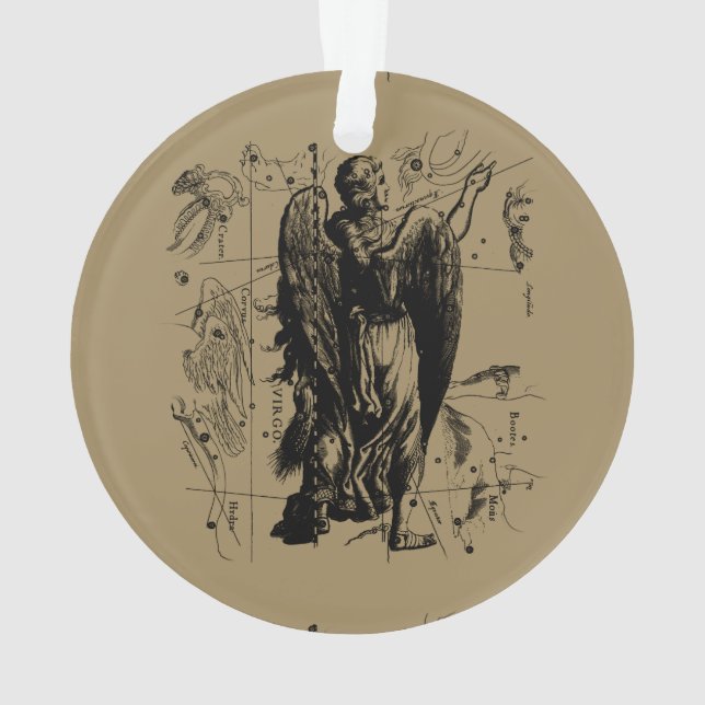 Adorno Virgo Constellation Vintage Hevelius 1690 (Reverso)