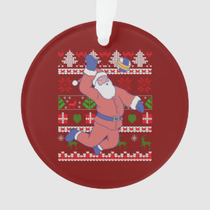 Adorno Voleibol de Papá Noel Feo Navidad