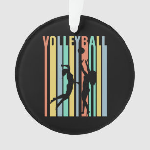 Adorno Voleibol Voleibol de playa Retro