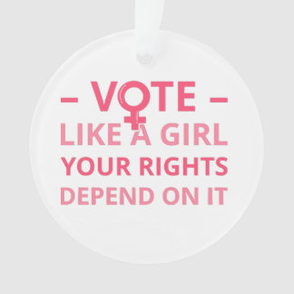 Adorno Vota Como Un Chica Tus Derechos Dependen De Eso II