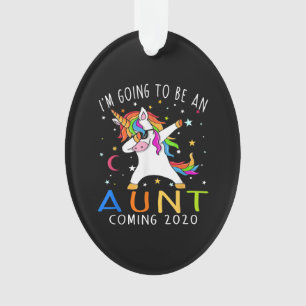 Adorno Voy A Ser Un Regalo De Unicornio De Tía 2020