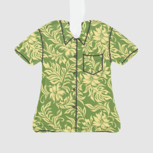 Adorno Waikiki Hibiscus Hawaiian Pareau Flora Aloha Shirt