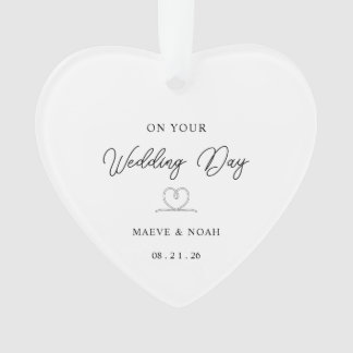 Adorno Wedding Gift Just Married Keepsake Ornament