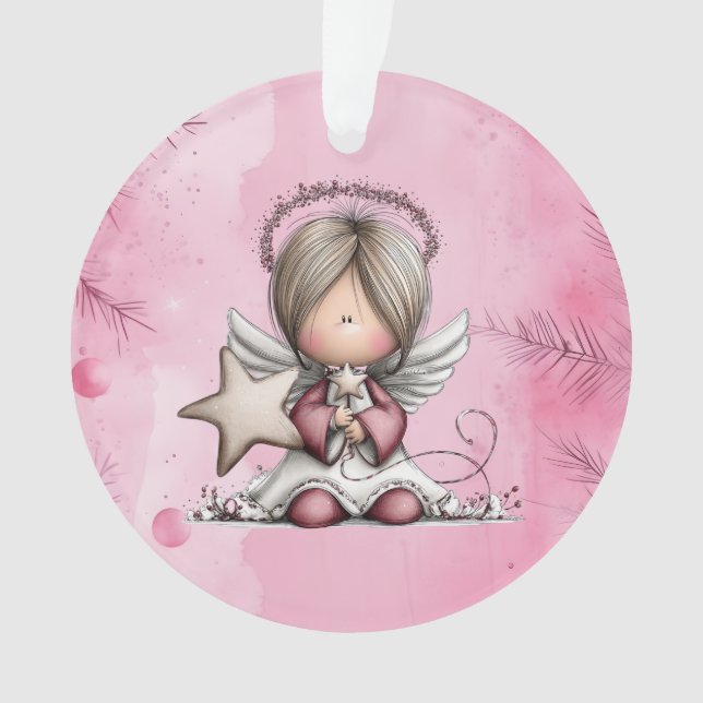 Adorno Whimsical Christmas Angel (Anverso)