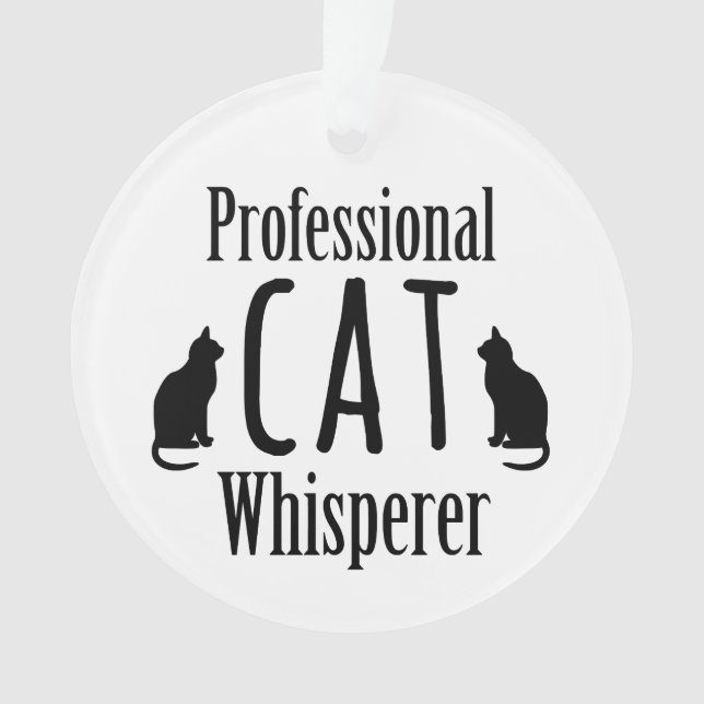 Adorno Whisperer de gato profesional (Anverso)