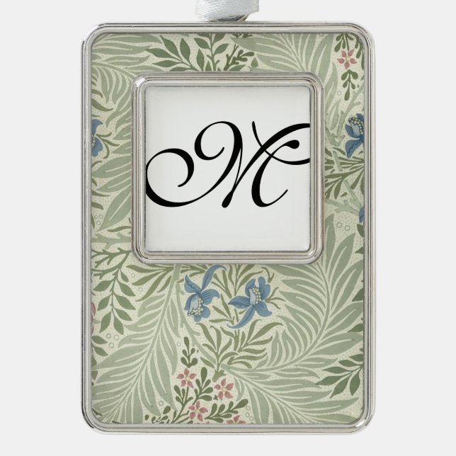 Adorno William Morris Larkspur Fondo de escritorio Floral (Anverso)