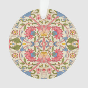 Adorno William Morris Lodden Patrón Floral Pastel
