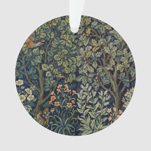 Adorno William Morris Pheasant Bird Tree Woodland (Anverso)