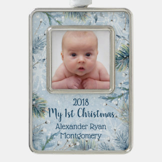 Adorno Winter Wonderland Baby First Christmas Photo