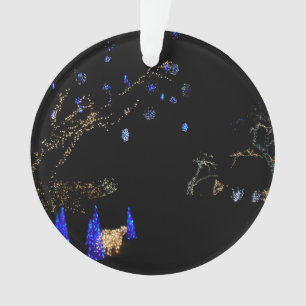 Adorno Winter Wonderland ilumina vacaciones azules y blan