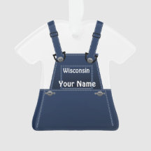 Wisconsin Farmer Bib Overalls Navidades