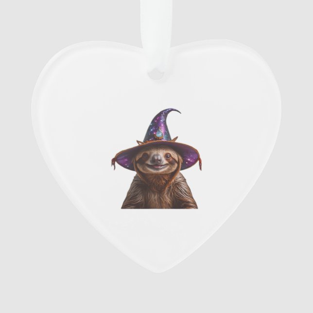 Adorno Witch Sloth Halloween trick or treat spooky pumpki (Anverso)