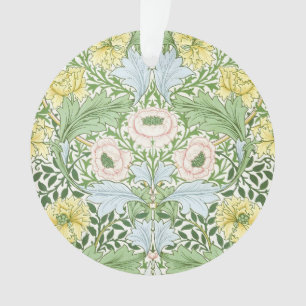 Adorno Wm Morris Myrtle Floral Arte Nouveau Brillante
