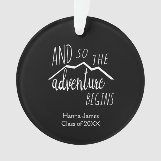 Adorno Y la aventura comienza a graduarse (Anverso)