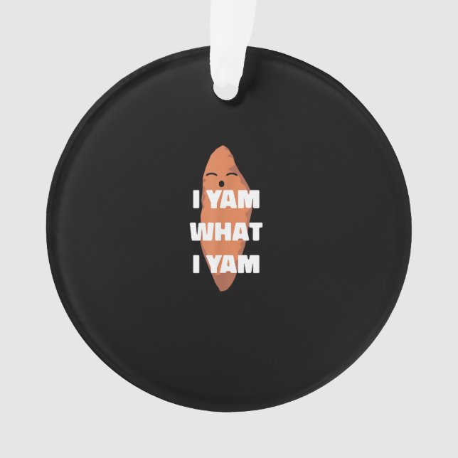 Adorno Yam What I Yam - Bailando batata dulce que (Anverso)