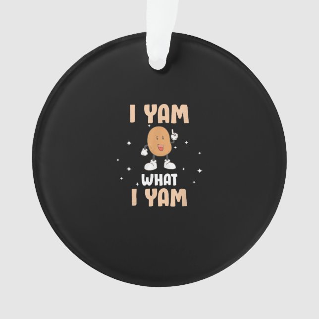 Adorno Yam What I Yam Funny Potato Pun Thankending (Anverso)