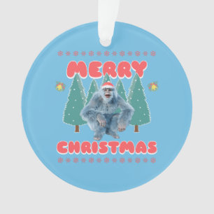 Adorno Yeti Divertido - Feliz Navidad