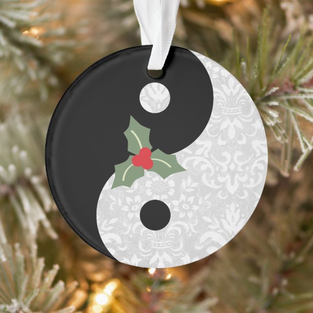 Adorno Yin Yang con Mistletoe (Árbol)