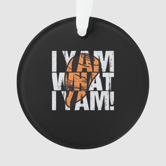 Adorno Yo soy lo que soy una cita divertida (Anverso)