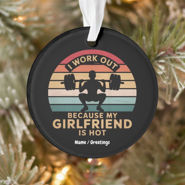 Adorno Yo Trabajo Porque Mi Novia Es Muy Graciosa. (Árbol)