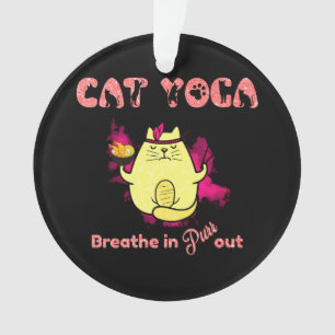 Adorno Yoga Gato Gracioso