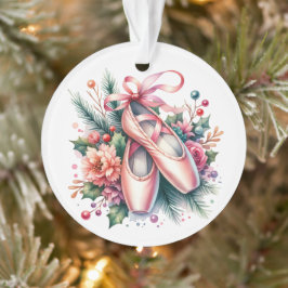 Adorno Zapatillas de ballet, flores Navidades personaliza