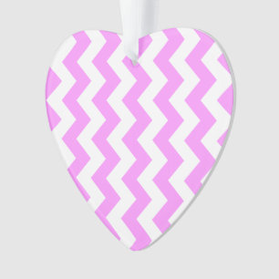 Adorno Zigzag rosa y blanco