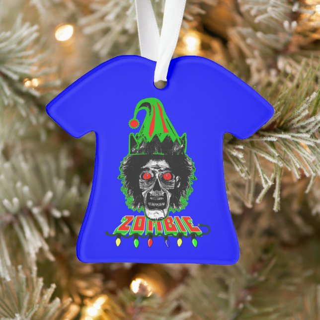 Adorno ZOMBIE ELF en azul (Árbol)