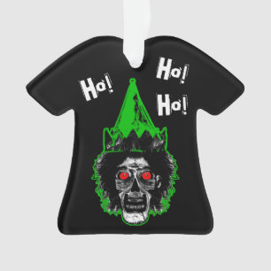 Adorno Zombie - ¡Ho! ¡Ho! Ho! en negro