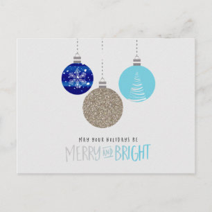 Adornos alegres y brillantes Tarjeta postal de vac