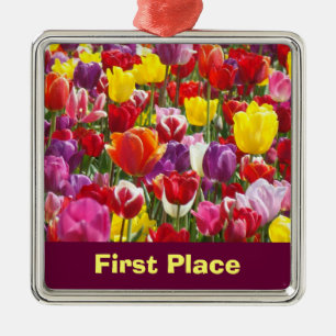 Adornos colgantes de primer lugar Flores de Tulipá