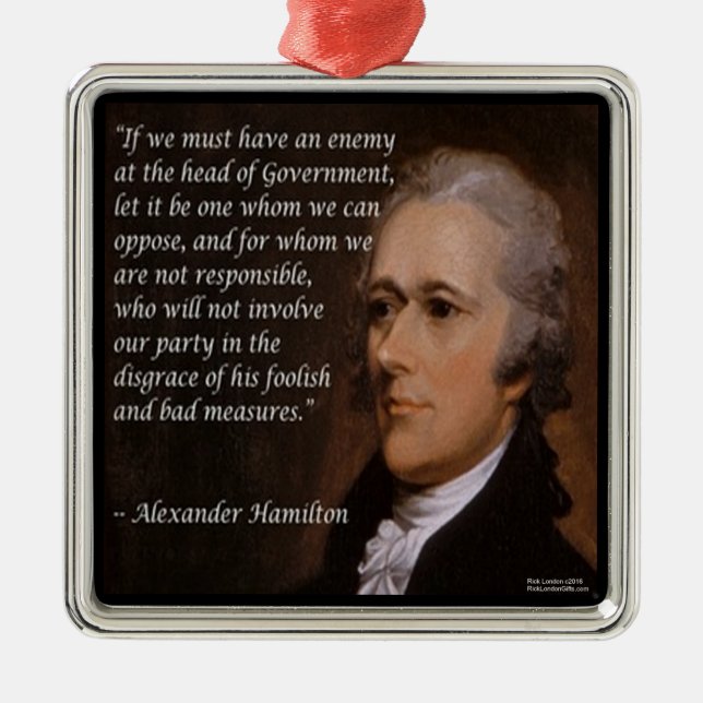 Adornos de Alexander Hamilton "Líder Enemigo" (Frente)