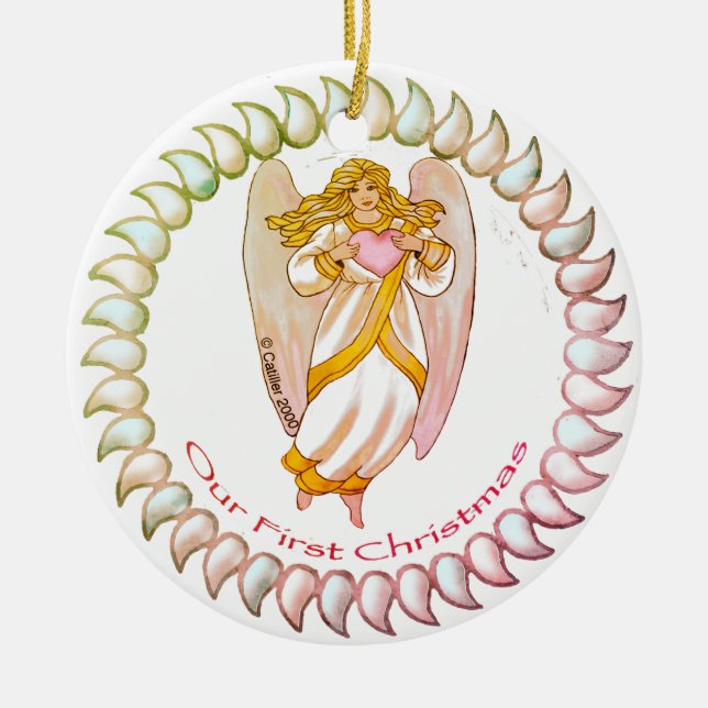 Adornos de Angel First Navidad (Frente)