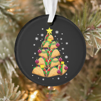 Adornos de árbol de Navidad Taco Nieve Fiesta de N