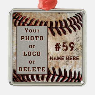 Adornos de béisbol personalizados con su logotipo