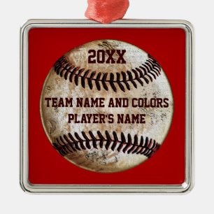 Adornos de béisbol personalizados, sus colores, te