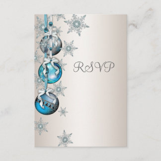 Adornos de copos de nieve azules RSVP de la fiesta