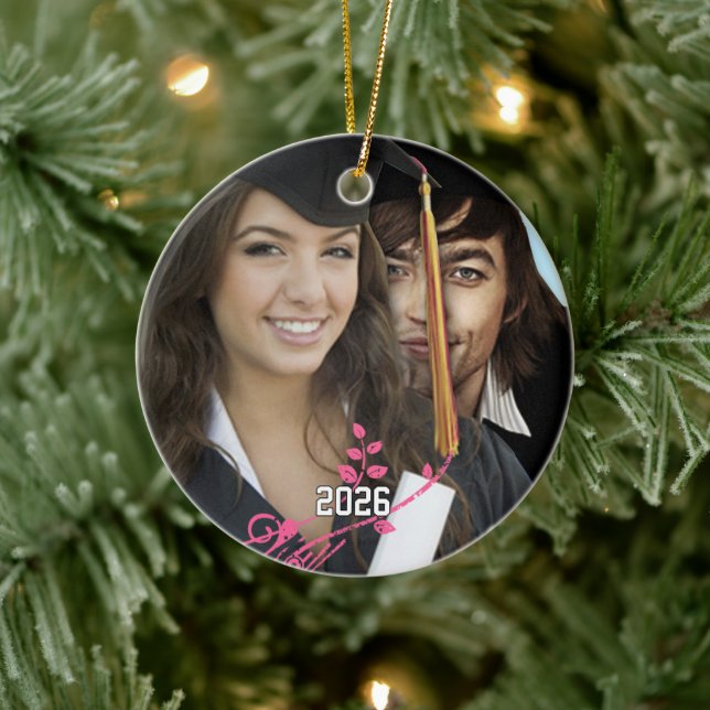 Adornos de Navidad con Fotos de Graduación (Árbol)
