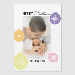 Adornos de Navidad Copos de Nieve Foto Vacaciones 