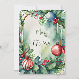 Adornos de Navidad de acuarela personalizados