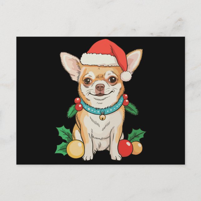 Adornos de Navidad de Chihuahua con Sombrero de Sa (Anverso)