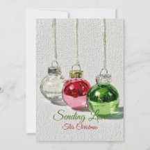Adornos de Navidad de Vidrio Minimalista