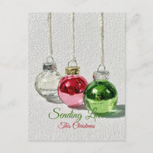 Adornos de Navidad de Vidrio Minimalista