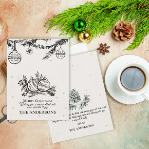 Adornos de Navidad Dibujados a Mano Personalizados