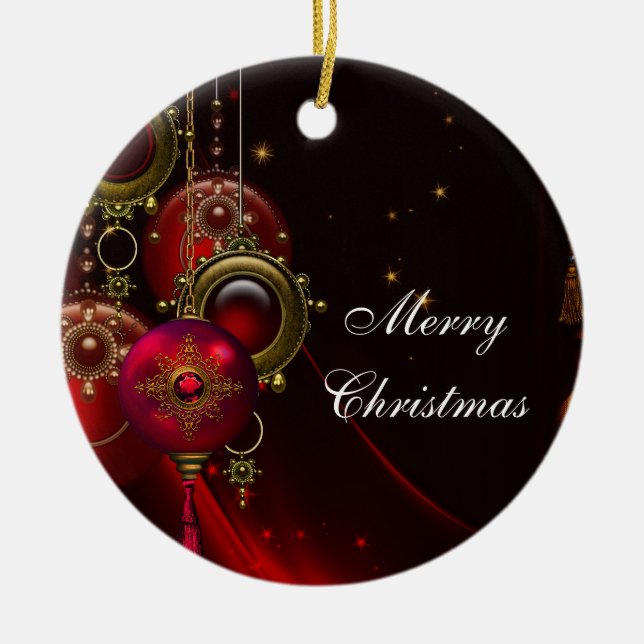 Adornos de Navidad Elegantes y Tradicionales para  (Frente)