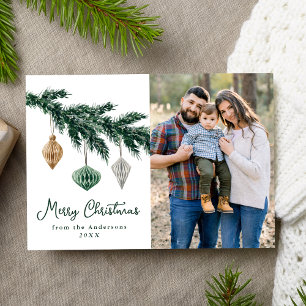 Adornos de Navidad en Acuarela Foto