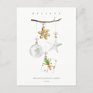 Adornos de Navidad Estrella Galleta Campana Cree