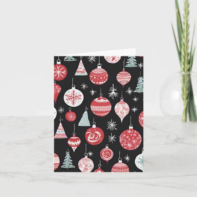 Adornos de Navidad Negros (Anverso)