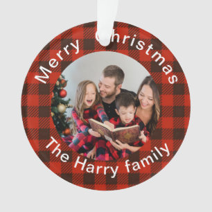 Adornos de Navidad personalizados con foto y nombr